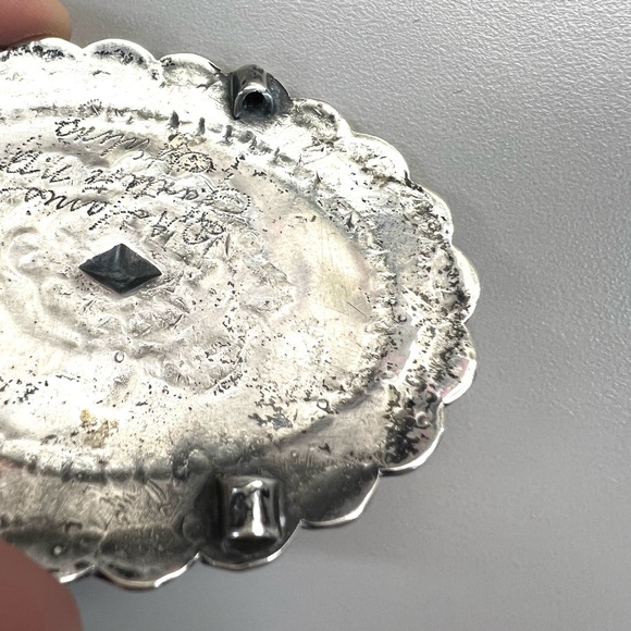 Southwest DA Harris Santa Fe Sterling Concho Belt Buckle - Picture 8 of 13